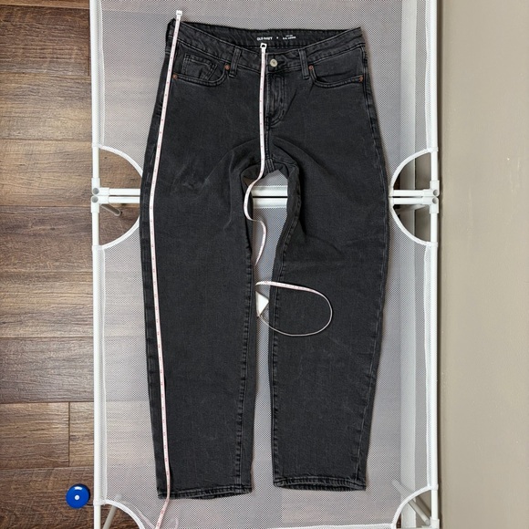 Old Navy Low Rise OG Loose Jeans 6 Charcoal Faded Black Moon Shade Straight Leg - Picture 14 of 16